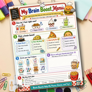 Dopamine Menu Printable | ADHD-Friendly Self Care Menu, Low Energy Activities & Mood Reset PDF