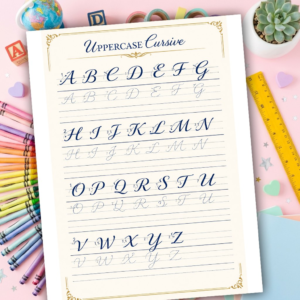 Cursive Handwriting Practice Sheets | Letters, Sight Words & Sentence Copywork | Printable Homeschool Bundle