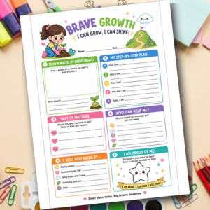 One Thing I Want to Change | Self-Reflection Worksheet for Kids | SEL Growth Activity | Grades 1-3