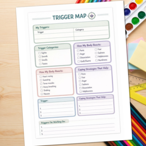 Safe Place Visualization | Printable Worksheet | Therapy & Counseling Resource