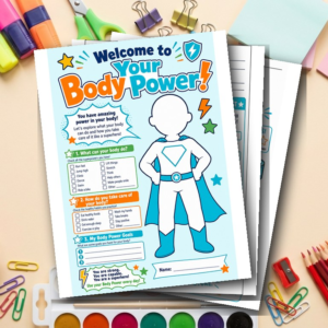 Kids Somatic Worksheet Bundle | Body Awareness & Regulation Activities | Nervous System SEL PDF